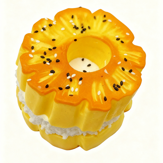 Cream-Filled Triple Pineapple Taba Squishy Toy 280g