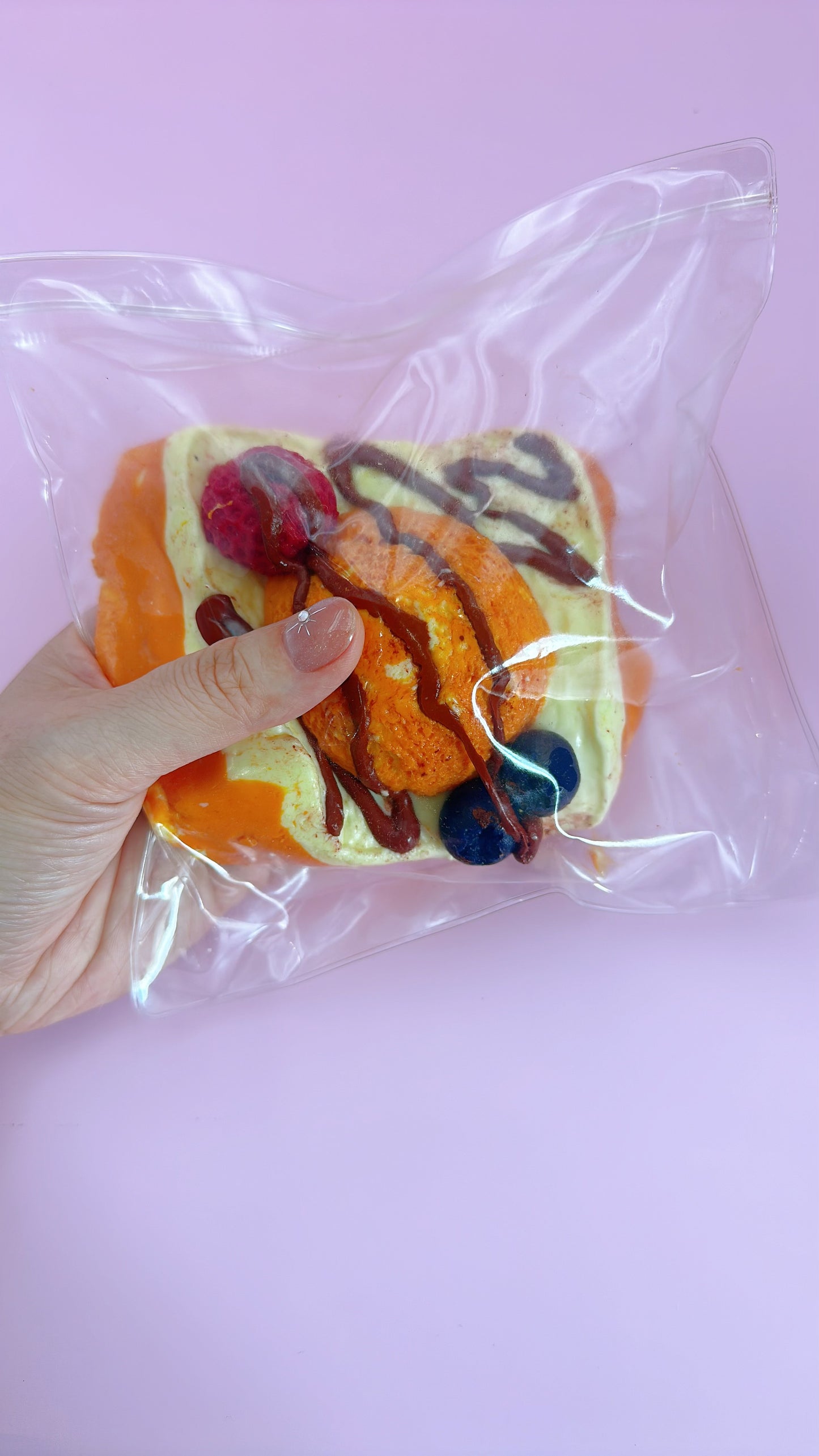 Ice Cream Fruit Toast Taba Squishy Toy 360g