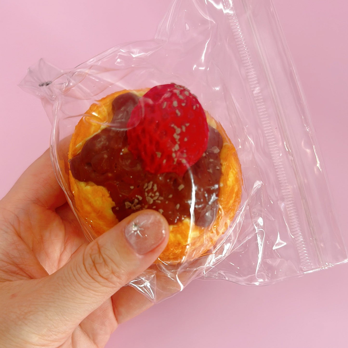 Fruit Chocolate Scone Balls Taba Squishy Toy 140g
