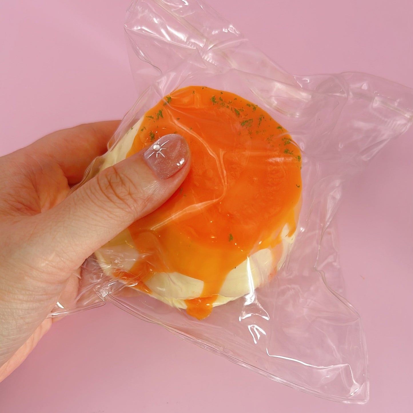Orange Sauce Pudding Taba Squishy Toy 270g