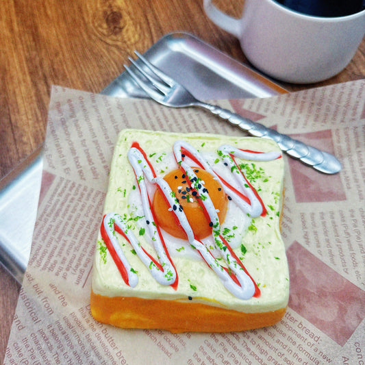 Poached Egg And Tomato Toast Taba Squishy Toy 320g