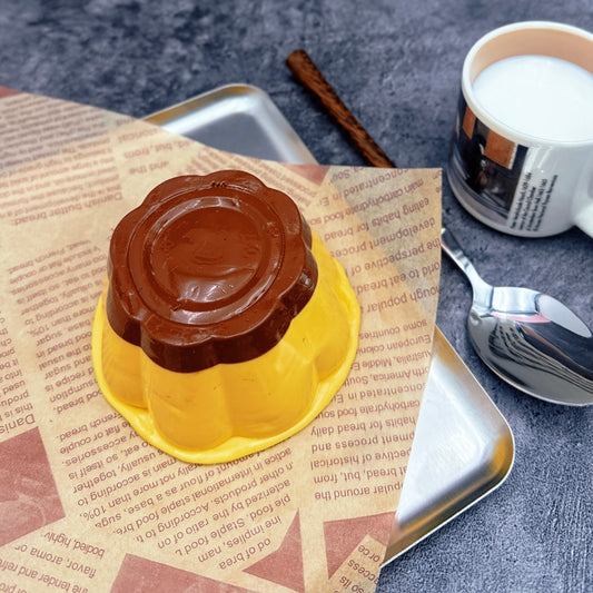 Caramel Pudding Taba Squishy Toy 240g