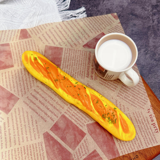 Cheese And Milk Baguette Taba Squishy Toy 160g