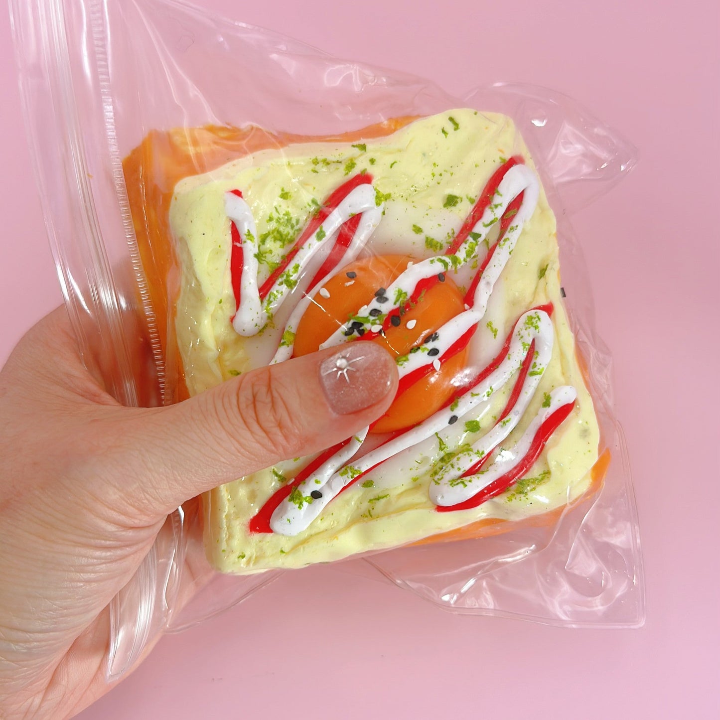 Poached Egg And Tomato Toast Taba Squishy Toy 320g