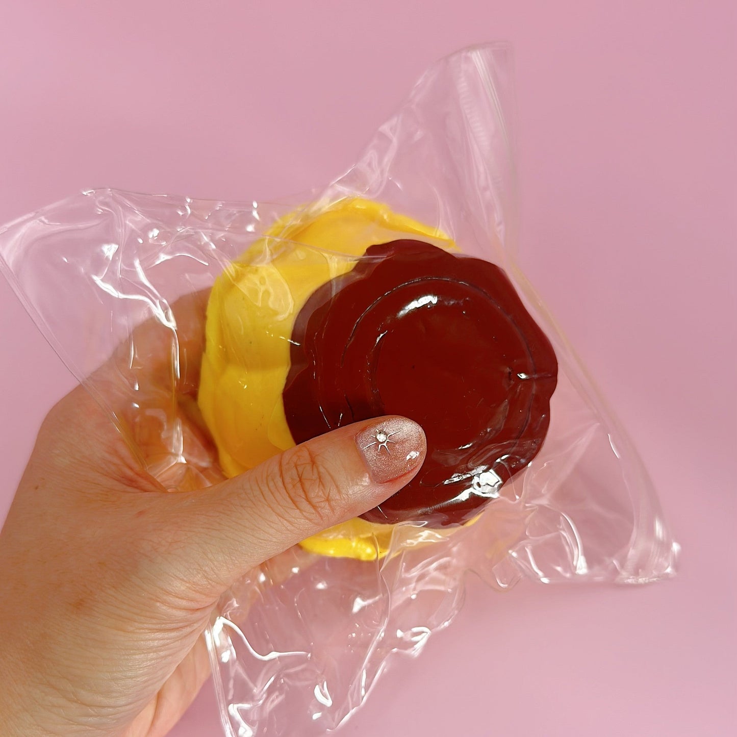 Caramel Pudding Taba Squishy Toy 240g