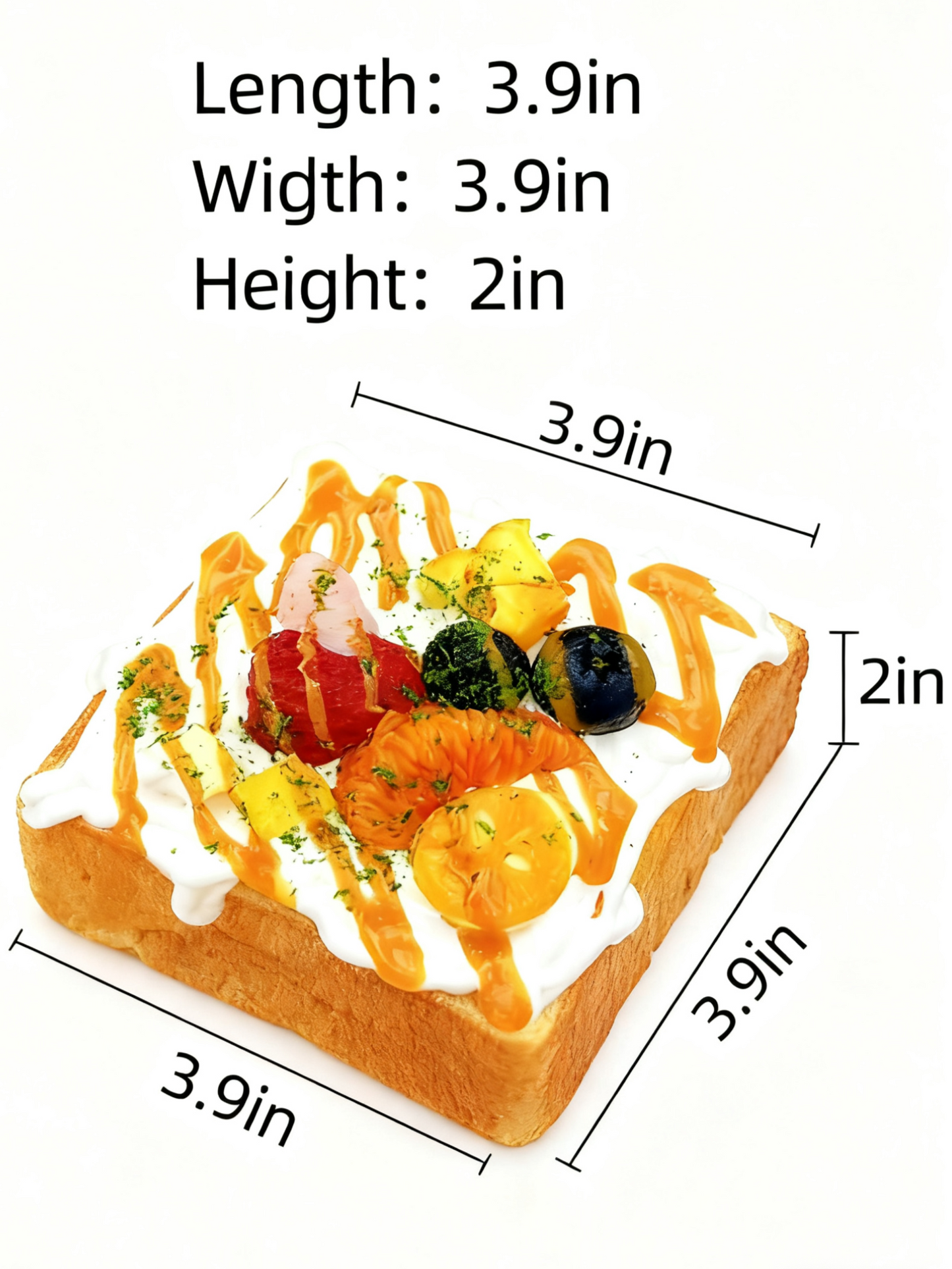 Fruit Platter Toast Taba Squishy Toy 370g